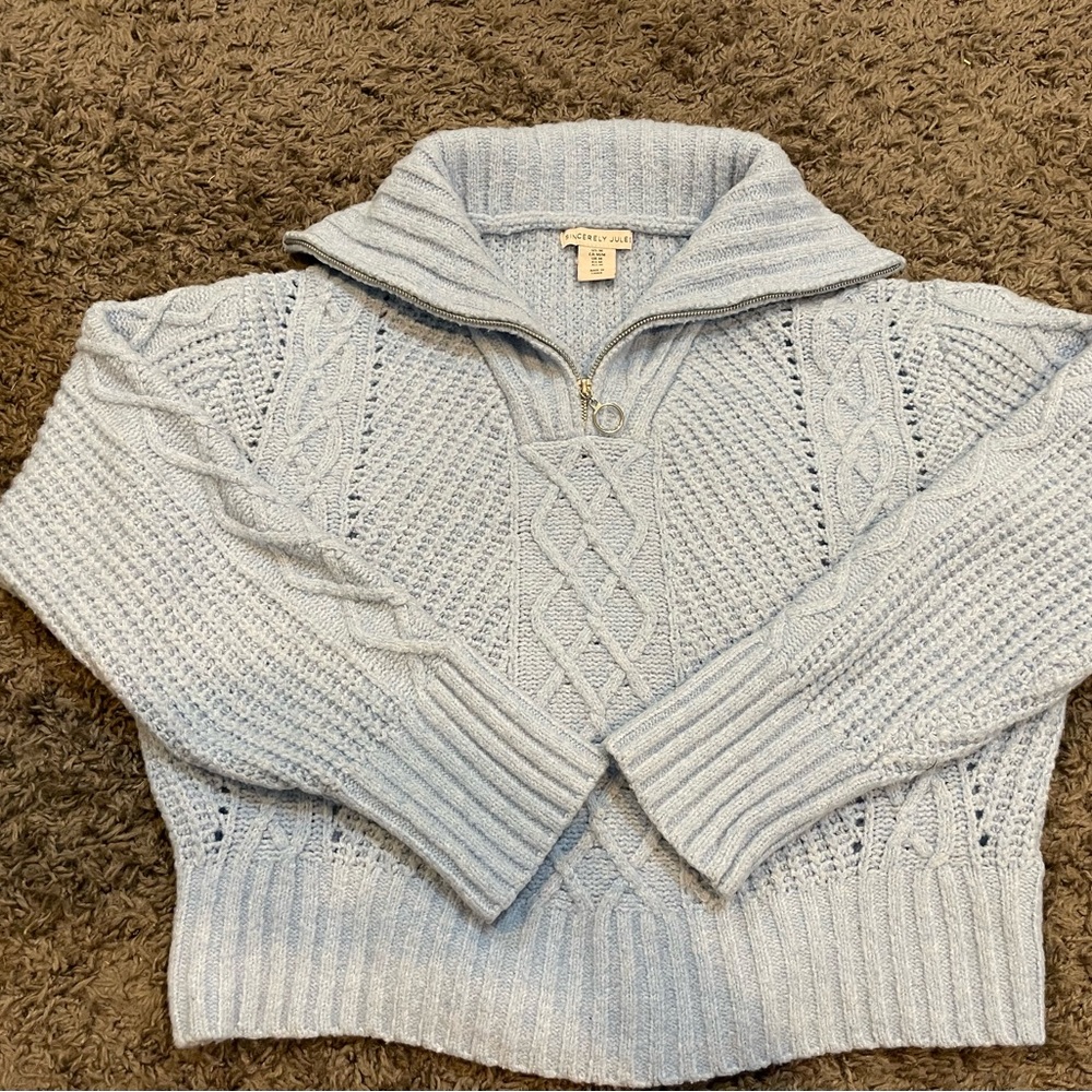 Quarter zip sweater